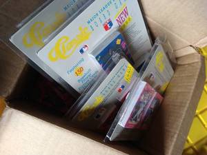 Box of Sports Cards