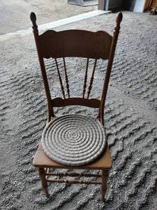 Vintage Sturdy Wooden Dining Chair
