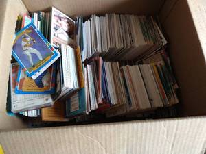 Box of Sports Cards