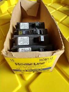 (4) Square D Circuit Breakers