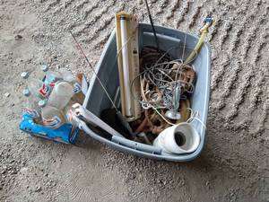 Miscellaneous Lot - Pepsi Bottles, Ice Fishing Rod, Etc Etc.