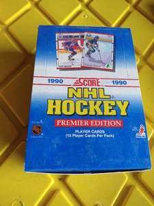 1990 Score Hockey Card Wax Box