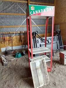 Vintage Metal Canada Dry Shelf