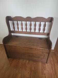 lot 37 image: Primitive Storage Bench