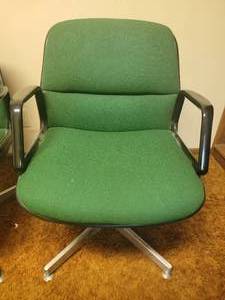 lot 104 image: Vintage Pollock Style Office Chairs