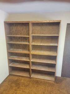 lot 105 image: Primitive Library Bookshelves