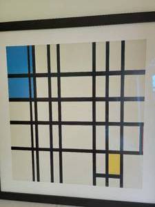 lot 52 image: Rhythm of Black Lines Piet Mondrian Poster