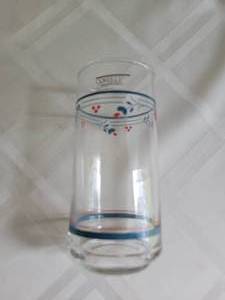 lot 12 image: Corelle County Violets Drinking Glasses