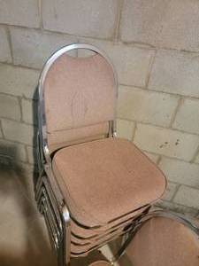 lot 124 image: Set of Six Stacking Chairs