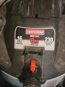 lot 81 image: 16 Gallon Craftsman Shop Vac