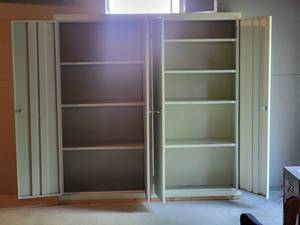 lot 69D image: Metal Storage Cabinet Pair D