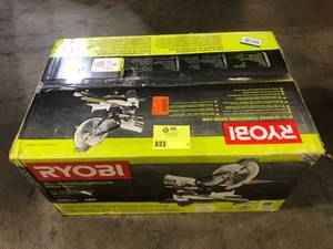 RYOBI 15 Amp 10 in. Corded Sliding Compound Miter Saw with LED Cutline IndicatorCustomer Returns See Pictures