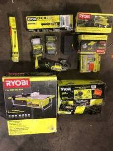 Lot of Assorted Ryobi Tools and Hardware Various Models and Conditions  Customer Returns See Pictures
