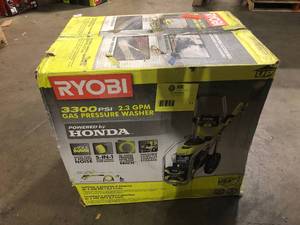 RYOBI 3300 PSI 2.5 GPM Cold Water Gas Pressure Washer with Honda GCV200 Engine   Customer Returns See Pictures