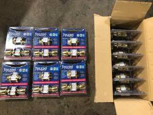 Lot of 12 Single Cylinder Polish Brass Combo Deadbolt by TOLEDO   Customer Returns See Pictures