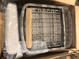 Hampton Bay Cooper Lake 3-Piece Seating Set  Customer Returns See Pictures