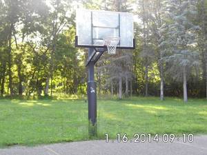 lot 3 image: Pair of heavy duty Official Gorilla basketball hoops