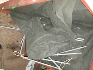 lot 317 image: Vintage Wood fish  spearing house