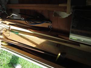 lot 332 image: Corner lot of assorted tools,