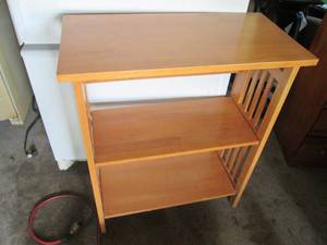 lot 120 image: Nice missionary style wooden bookshelf