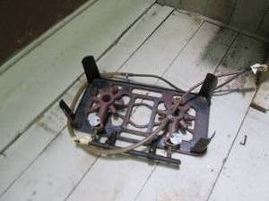 lot 131 image: Vintage gas burning camping cooktop