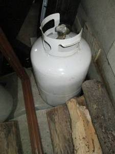 lot 140 image: Full 30lb propane cylinder