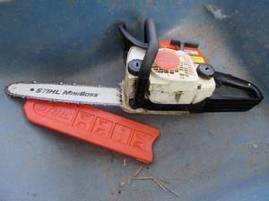 lot 161 image: Stihl MS 180C gas powered chainsaw