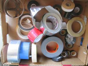 lot 186 image: Flat containing a variety of tapes