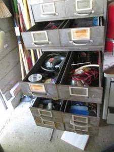 lot 37 image: Large file style 11-drawer cabinet