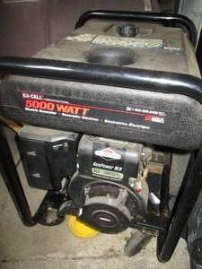 lot 76 image: Ex-Cell 5000 watt gas generator
