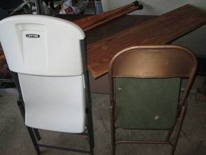 lot 360 image: Lifetime folding chair
