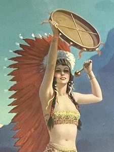 lot 6 image: Vintage Art Deco Queen of the Mountain Tribes Framed Print by Edward Mason Eggleston
