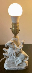 lot 151 image: Two Vintage Porcelain Based Lamps
