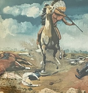 lot 257 image: Vintage Native American Framed Print