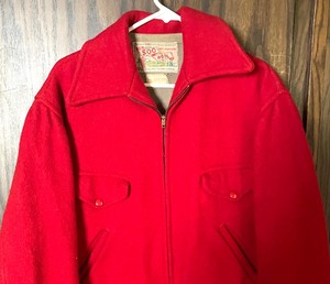 lot 262 image: Radiant Red Vintage Soo Wool Coat  Jacket