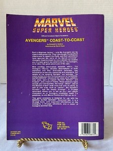 lot 215 image: TSR Book Marvel Super Heroes Avengers Coast To Coast