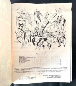 lot 265 image: Vintage Marvel Super Heros The Fantastic Four Compendium Role Playing Game Book by David E. Martin