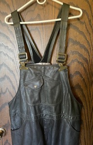 lot 280 image: Stone Lake Leatherworks Black Leather Overalls