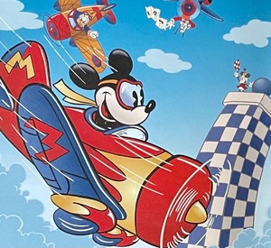lot 414 image: Disney Studios Air Races Burbank Air Field 1933 Framed Print