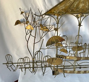 lot 424 image: Mid Century Metal Wall Decor