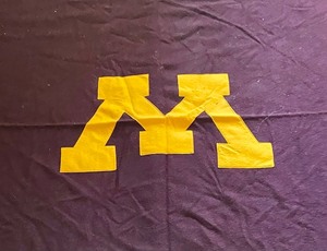 lot 429 image: Vintage Maroon and Gold University of Minnesota Wool Blanket