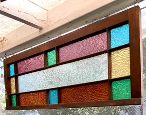 lot 27A image: Stunning Stained Glass Window