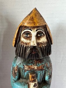 lot 48 image: Pair of Carved Viking Figurines
