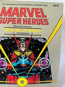 lot 199 image: Book Marvel Super Heroes Realms of Magic by Kim Eastland 6870