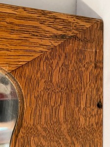lot 247 image: Vintage Wooden Framed Wall Mirror