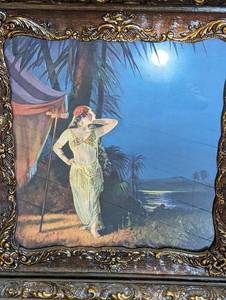 lot 89 image: Beautifully Framed Belle of the South Seas Print