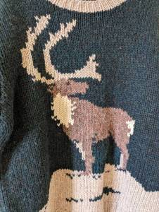 lot 96 image: Vintage Woolrich Mens ElkDeer Wool Sweater