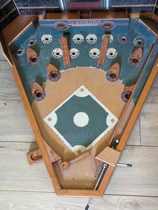 lot 102 image: Old Century Tabletop Pinball Baseball Game