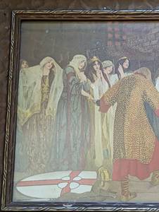 lot 107 image: Framed Castle of Maidens Print