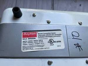 lot 359 image: Dayton Electric Convection Heater Model 3VU33A